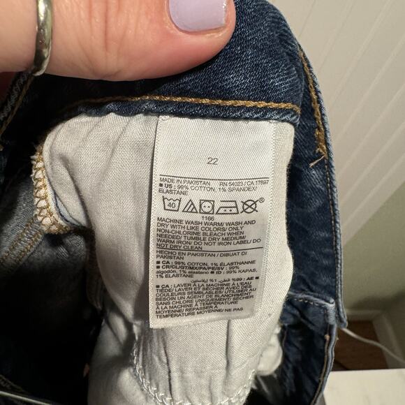 Old Navy OG Denim Shirts Embroidered Flag Americana Plus Size 22 - Picture 6 of 6